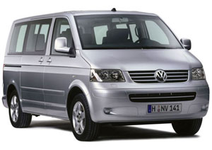 Volkswagen caravelle with private chauffeur in Paris